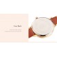 Women’s leather strap elegant ultra slim new fashion water resistant watch